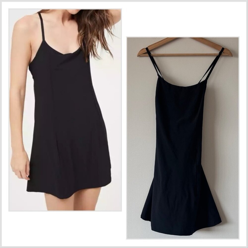 Offline by AERIE Black Mini Dress Built in Shorts Size Small Athleisure Tennis